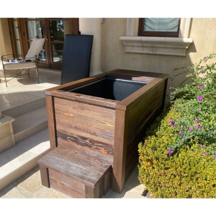 Kooru Handcrafted Redwood Cold Plunge Tub with Integrated Chiller and Ozone System