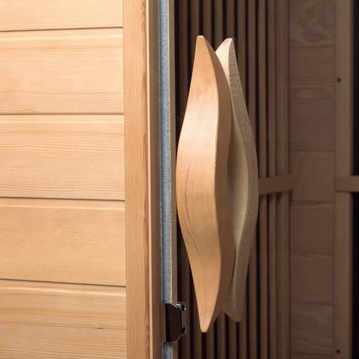 2 Person Infrared Sauna with Carbon Heating Panels and LED Lighting