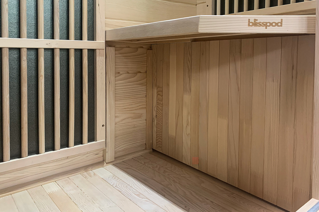 Blisspod Vienna 1 Person Far Infrared Sauna with Canadian Hemlock Wood
