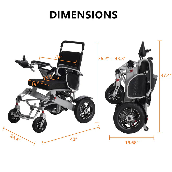 Portable Travel Foldable Power Wheelchair - TSA Approved