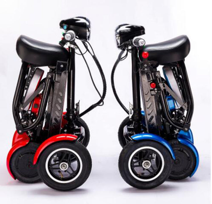 Folding 4-Wheel Electric Mobility Scooter Compact Adult Transport Bike for Elderly & Daily Use