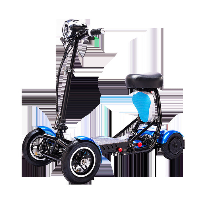Folding 4-Wheel Electric Mobility Scooter Compact Adult Transport Bike for Elderly & Daily Use