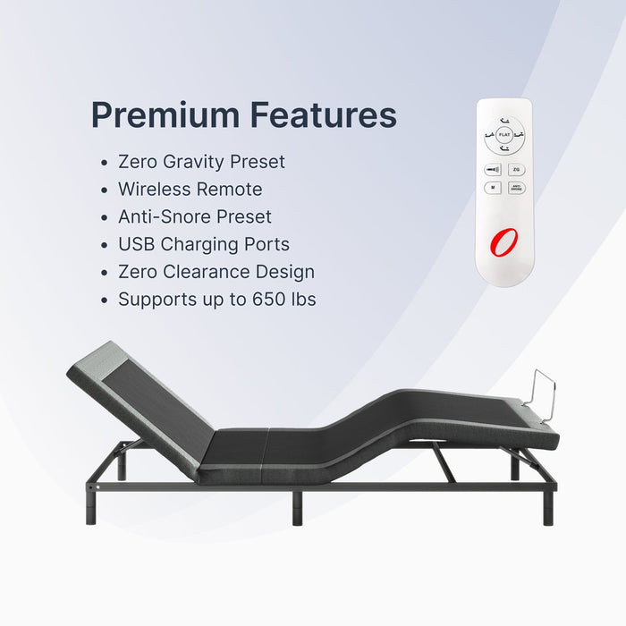 Prime II Adjustable Bed Frame with Head and Foot Lift