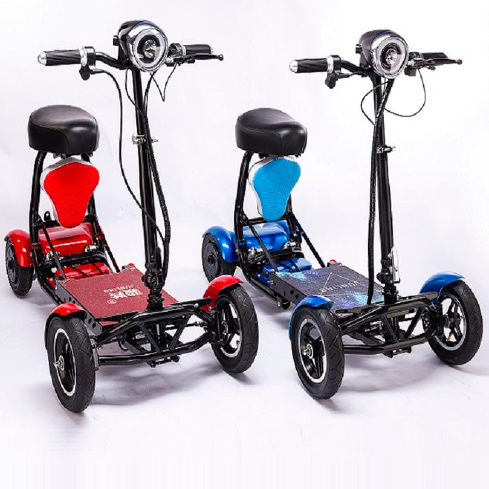 Folding 4-Wheel Electric Mobility Scooter Compact Adult Transport Bike for Elderly & Daily Use