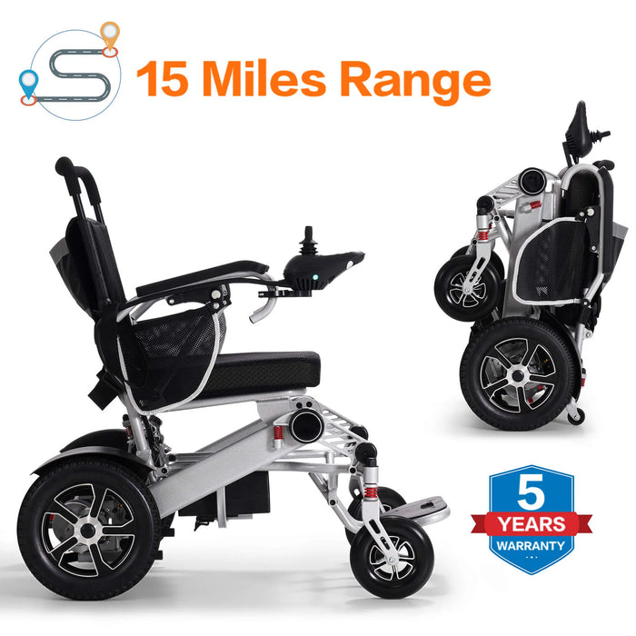 Power Wheelchair for Seniors and Disabled, Light-Weight and Foldable, Suitable for All Terrain