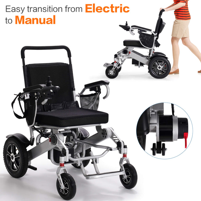 Power Wheelchair for Seniors and Disabled, Light-Weight and Foldable, Suitable for All Terrain