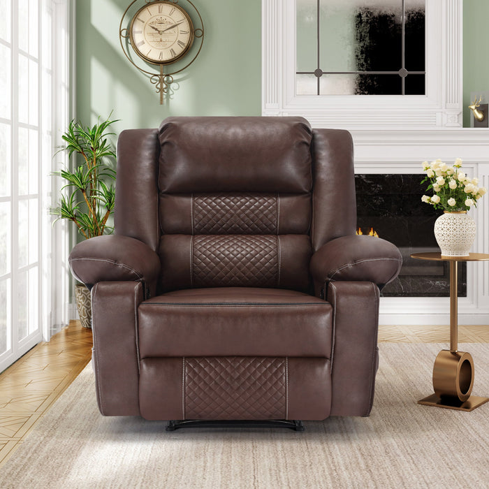 Oversized Massage Recliner Chair with Heat, 8-Point Vibration and 160° Manual Recline (330 lb Capacity)