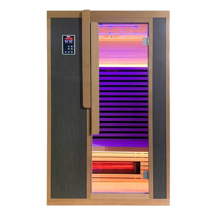 Blisspod Bergen 2 Person Full Spectrum Infrared Sauna with Red Light Therapy