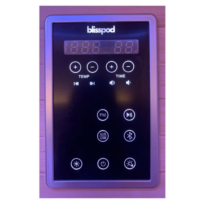 Blisspod Bergen 2 Person Full Spectrum Infrared Sauna with Red Light Therapy