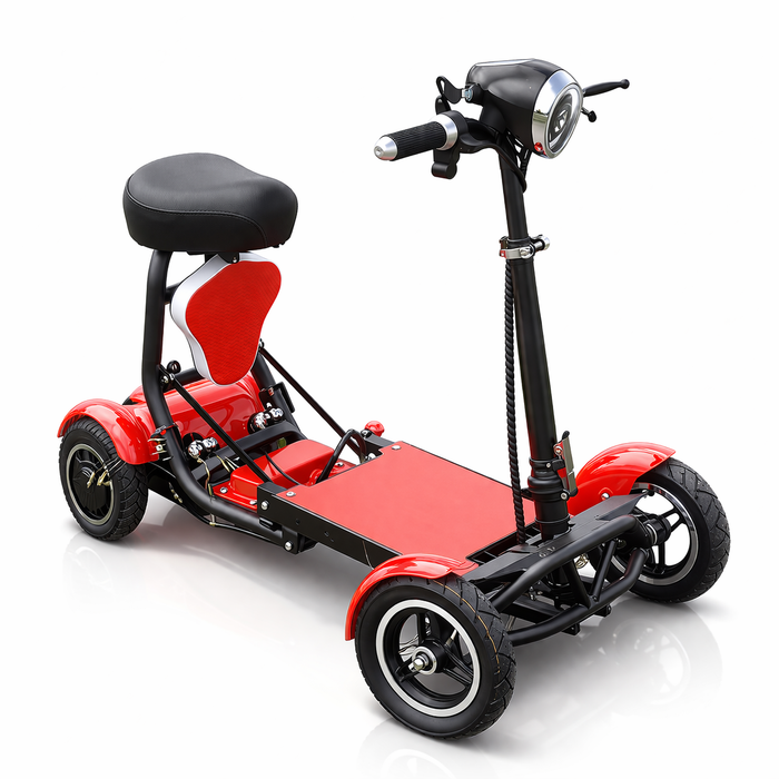 Folding 4-Wheel Electric Mobility Scooter Compact Adult Transport Bike for Elderly & Daily Use