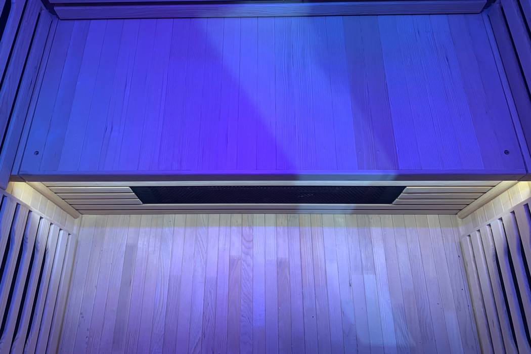 Blisspod Helsinki 2 Person Full Spectrum Infrared Sauna with Red Light Therapy and Chromotherapy