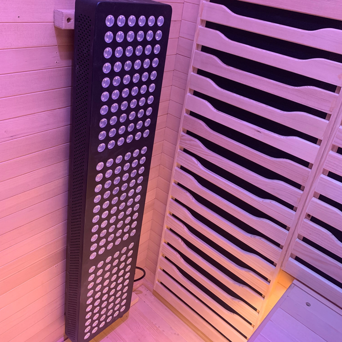 Blisspod Helsinki 2 Person Full Spectrum Infrared Sauna with Red Light Therapy and Chromotherapy