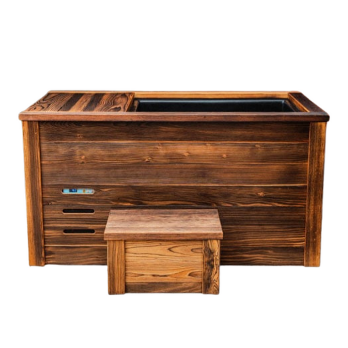 Kooru Handcrafted Redwood Cold Plunge Tub with Integrated Chiller and Ozone System