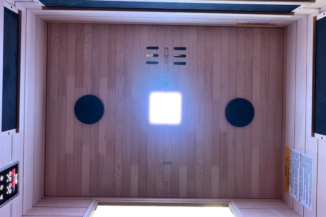 Blisspod Malmo 2 Person Infrared Sauna with Red Light Therapy and Chromotherapy