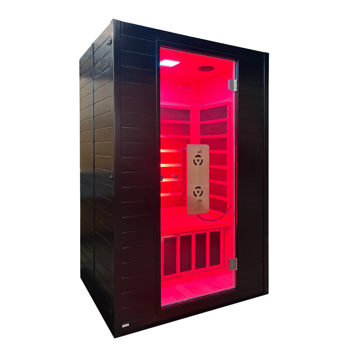Blisspod Malmo 2 Person Infrared Sauna with Red Light Therapy and Chromotherapy