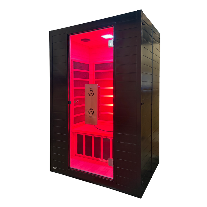 Blisspod Malmo 2 Person Infrared Sauna with Red Light Therapy and Chromotherapy