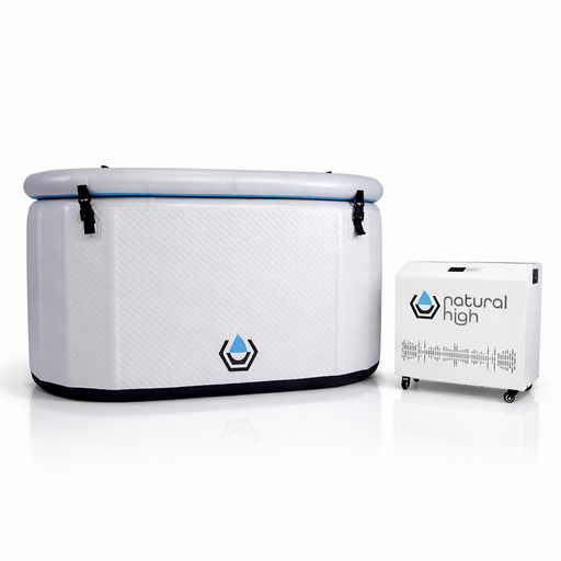 Natural High Extreme Cold & Hot Plunge System with Inflatable Tub and 1HP Chiller