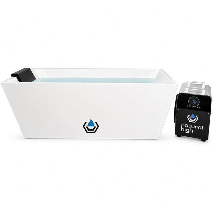 Natural High Premier Acrylic Cold and Hot Plunge System with 1HP Smart Chiller