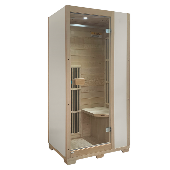Blisspod Vienna 1 Person Far Infrared Sauna with Canadian Hemlock Wood
