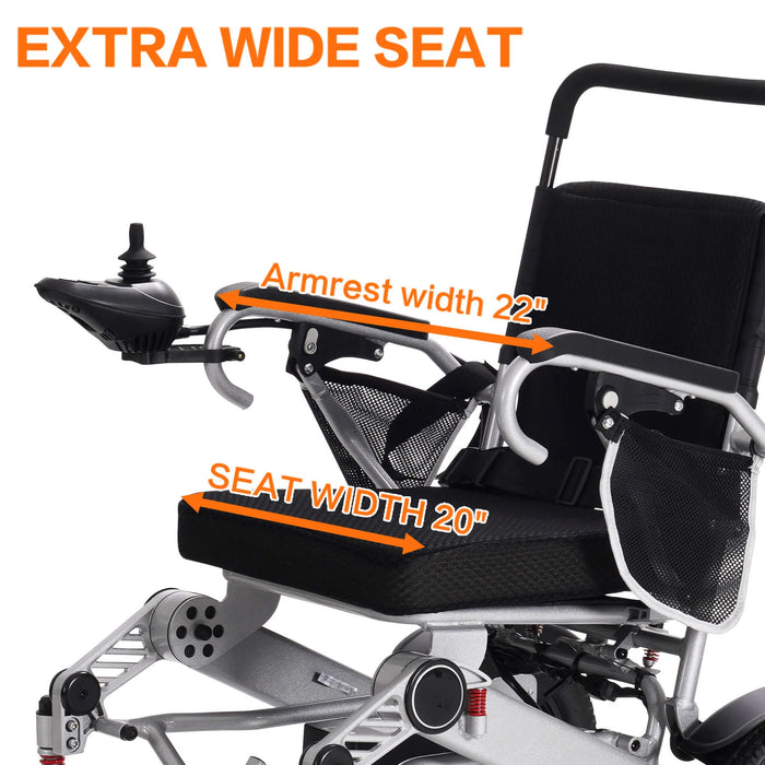 Power Wheelchair for Seniors and Disabled, Light-Weight and Foldable, Suitable for All Terrain