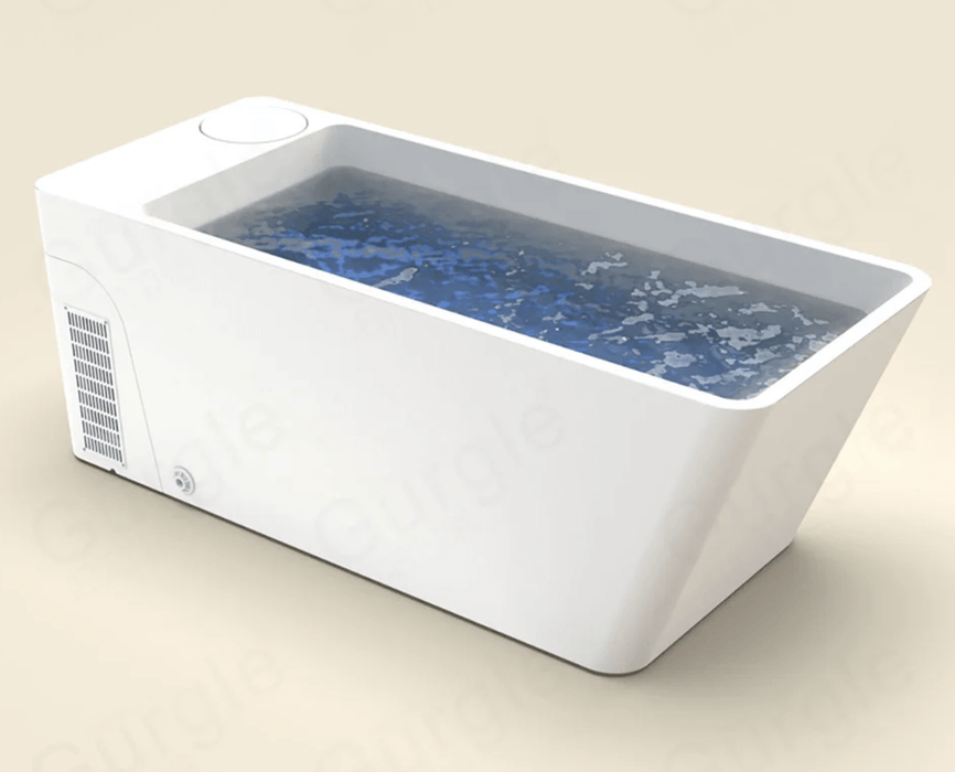 Acrylic Cold & Hot Plunge Tub with Integrated Chiller/Heater and Hydro Massage System