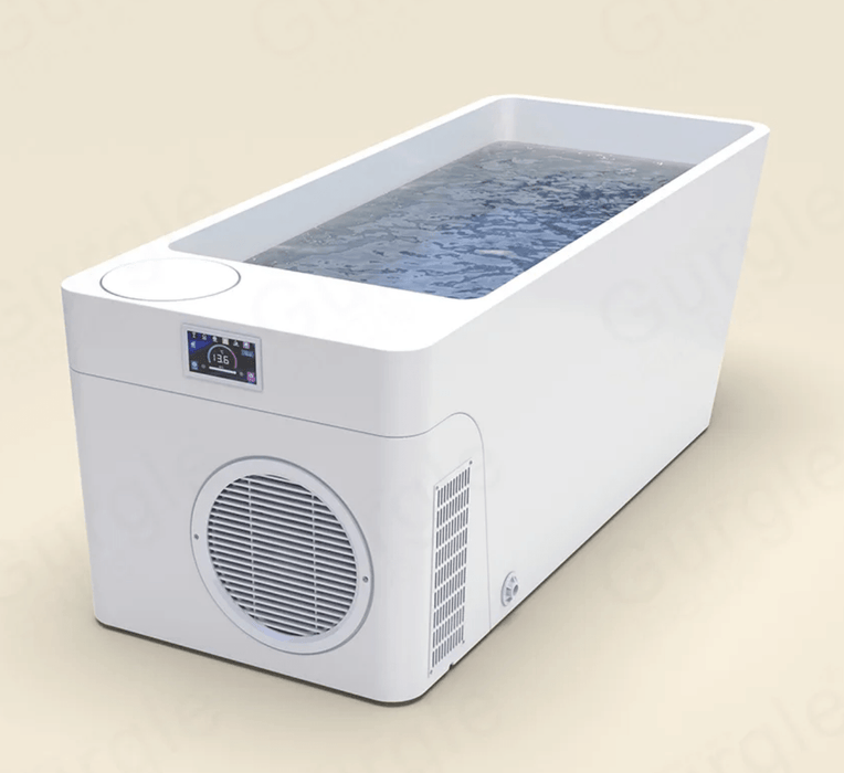 Acrylic Cold & Hot Plunge Tub with Integrated Chiller/Heater and Hydro Massage System