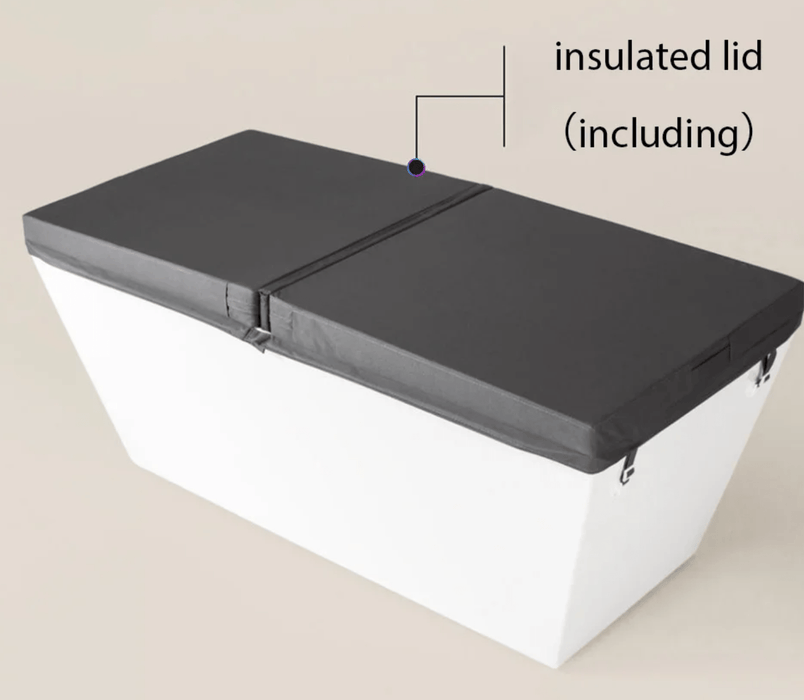 Acrylic Cold & Hot Plunge Tub with Integrated Chiller/Heater and Hydro Massage System