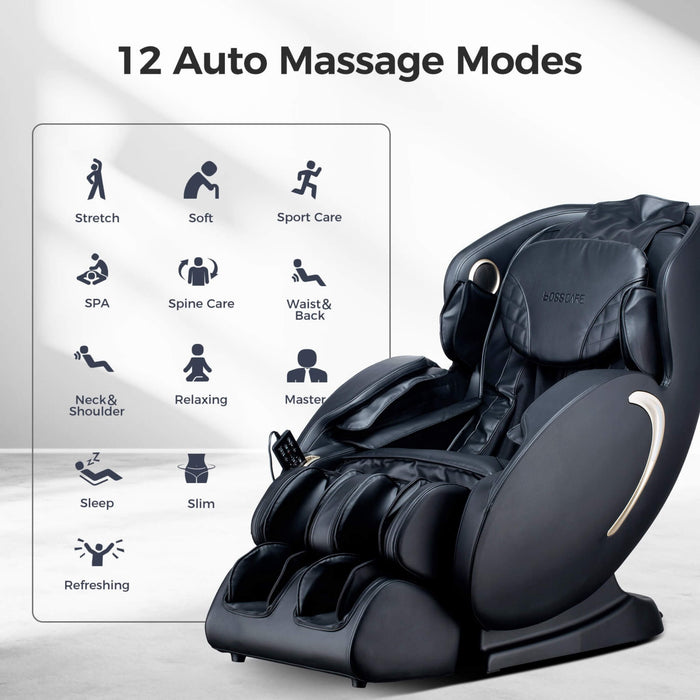 Bosscare Full Body 3D Zero Gravity Shiatsu Massage Chair with App and Voice Control