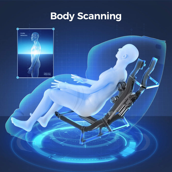 Bosscare Full Body 3D Zero Gravity Shiatsu Massage Chair with App and Voice Control