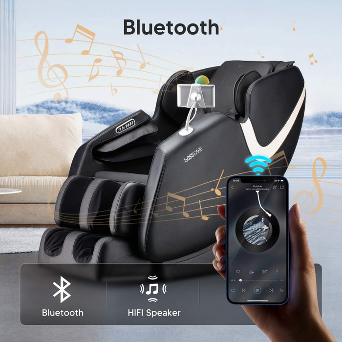 Bosscare Full Body Zero Gravity Shiatsu Massage Chair with AI Voice and App Control