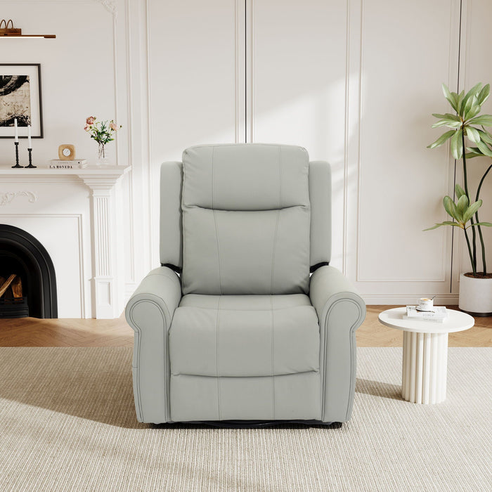 Swivel Massage Recliner Chair with Heat, 270° Rotation & Dual Recline Positions