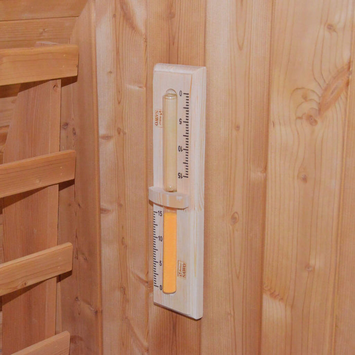 Premium Outdoor Barrel Sauna with 4.5kW Heater and Carbonized Spruce Wood