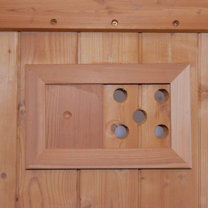 Premium Outdoor Barrel Sauna with 4.5kW Heater and Carbonized Spruce Wood