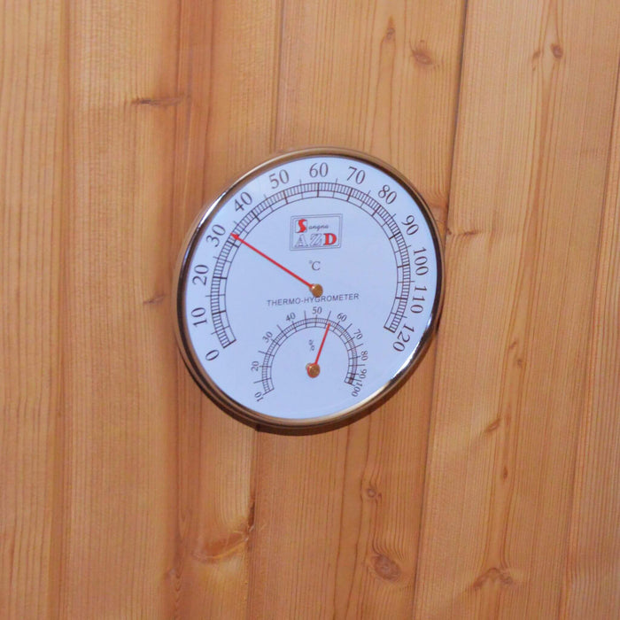 Premium Outdoor Barrel Sauna with 4.5kW Heater and Carbonized Spruce Wood