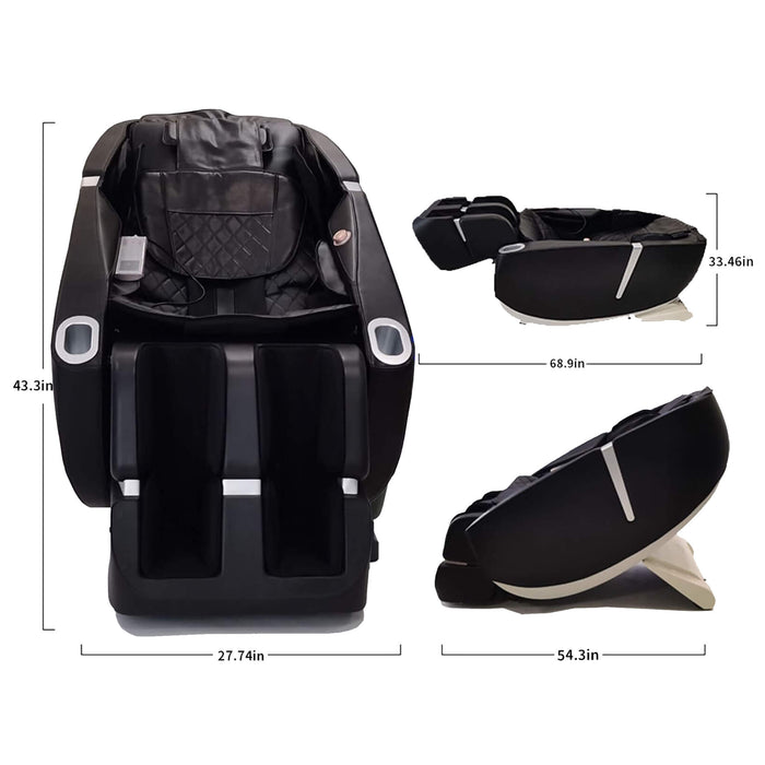 Rovix Premium Zero Gravity Full Body Massage Chair with Auto Body Scan and L-Track