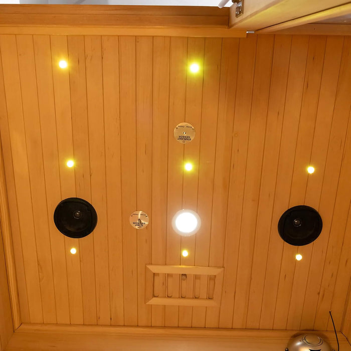Rövia Luma 2 Person Indoor Hybrid Sauna with Infrared and 3.5kW Steam Heating