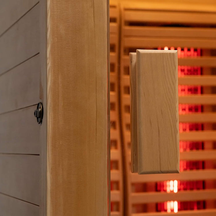 Rövia Luma 2 Person Indoor Hybrid Sauna with Infrared and 3.5kW Steam Heating